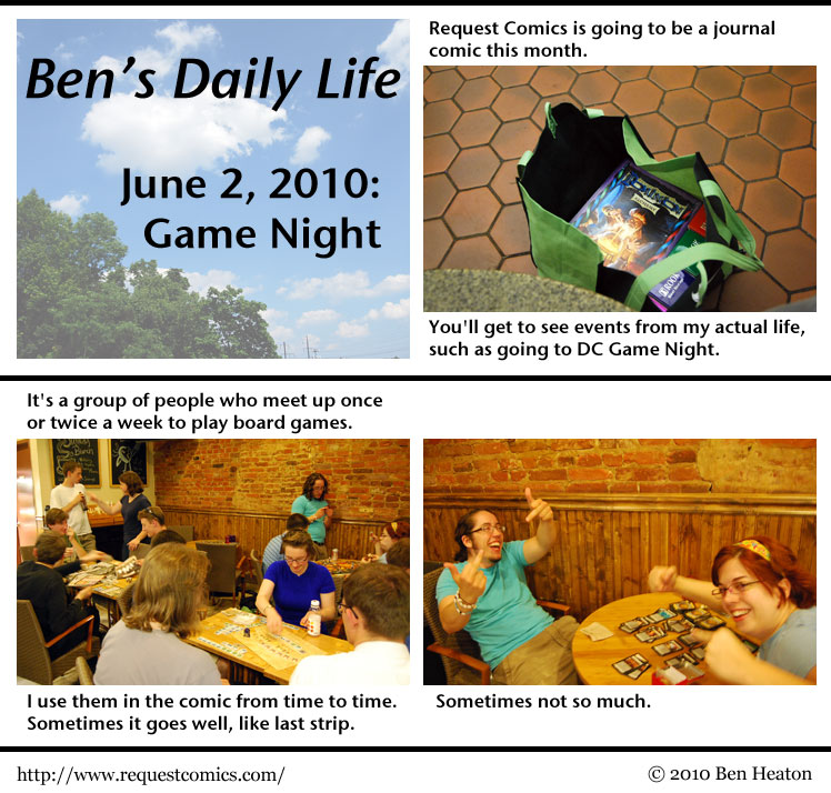 Ben's Daily Life: Game Night comic