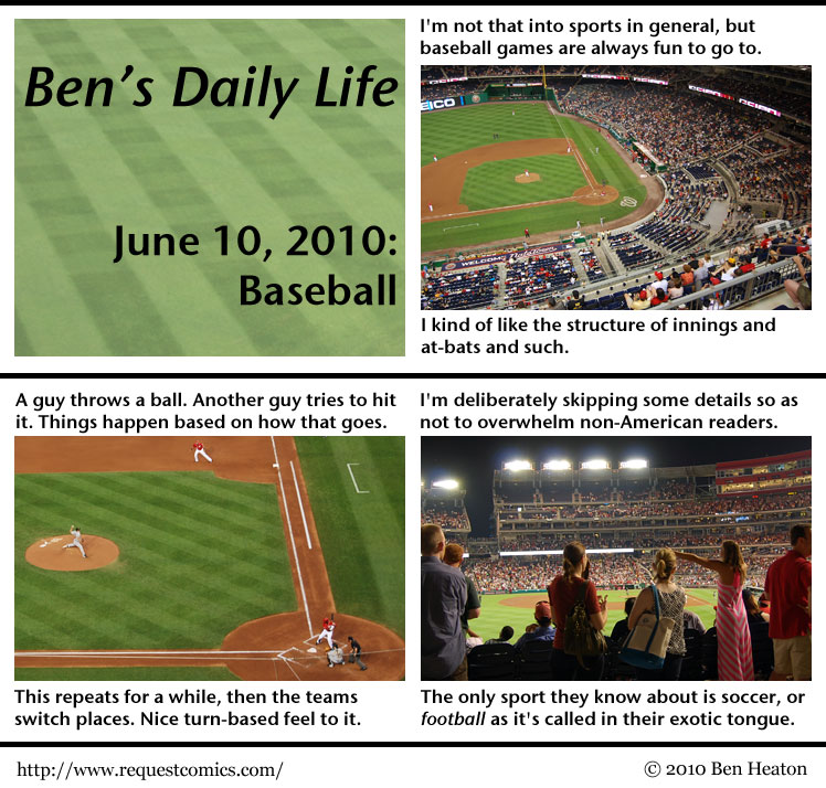 Ben's Daily Life: Baseball comic