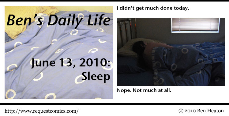 Ben's Daily Life: Sleep comic