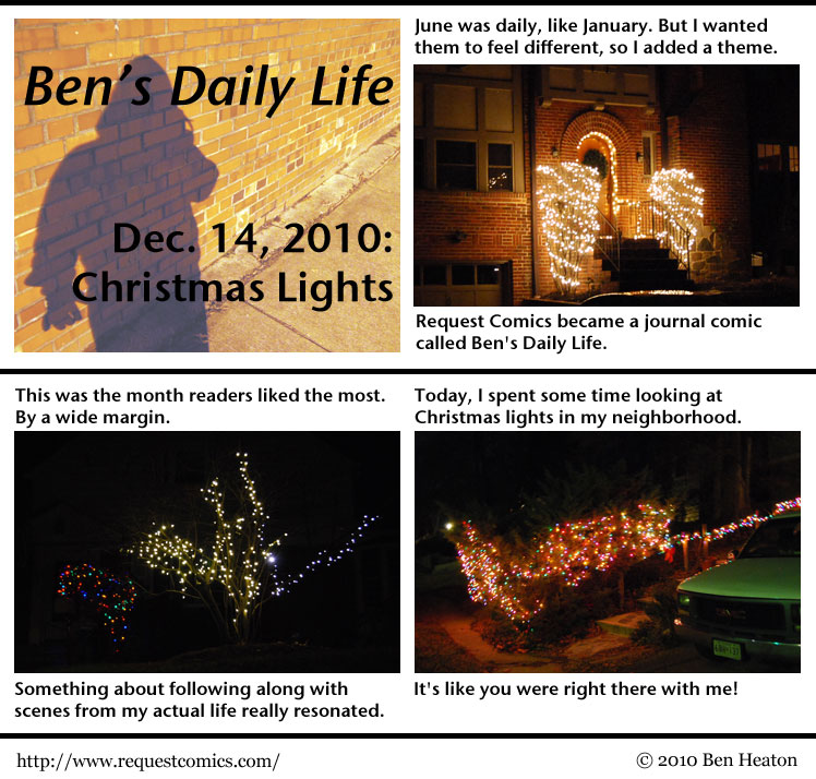 Ben's Daily Life: Christmas Lights comic