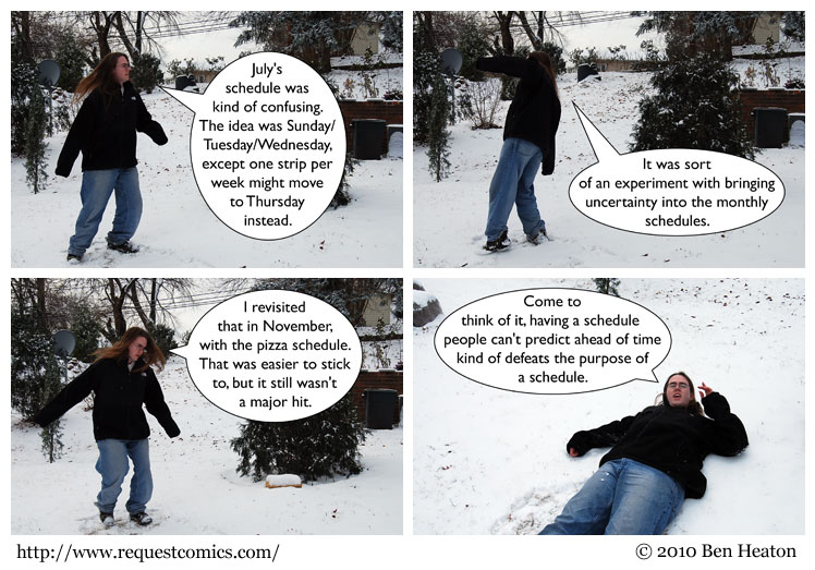 Snow Spinning comic