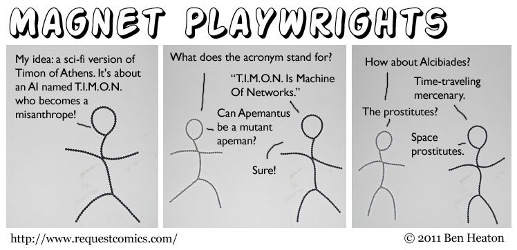 Magnet Playwrights comic