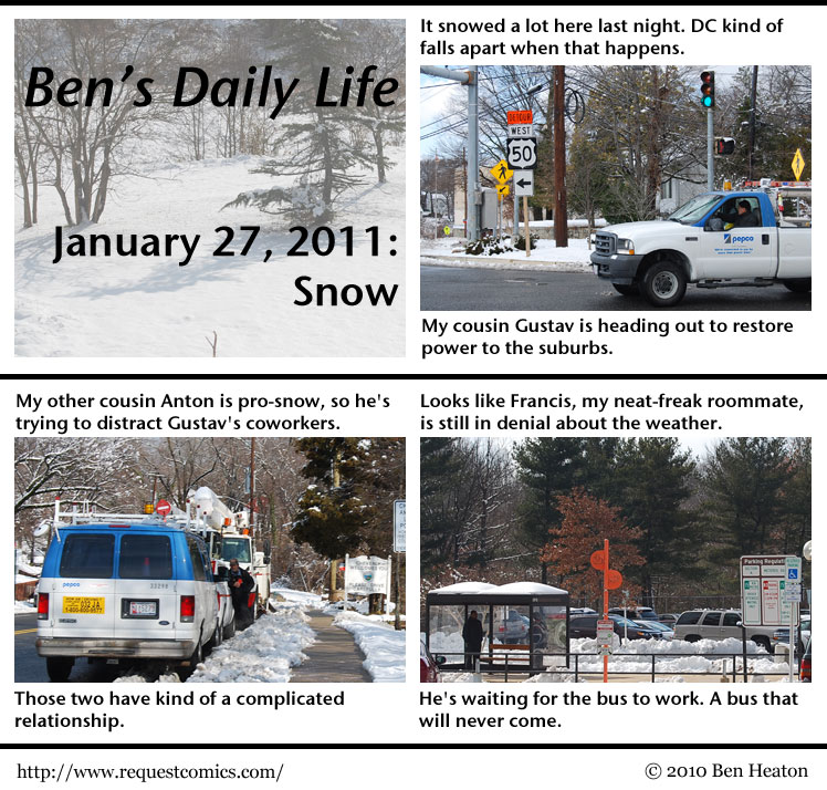 Ben's Daily Life: Snow comic