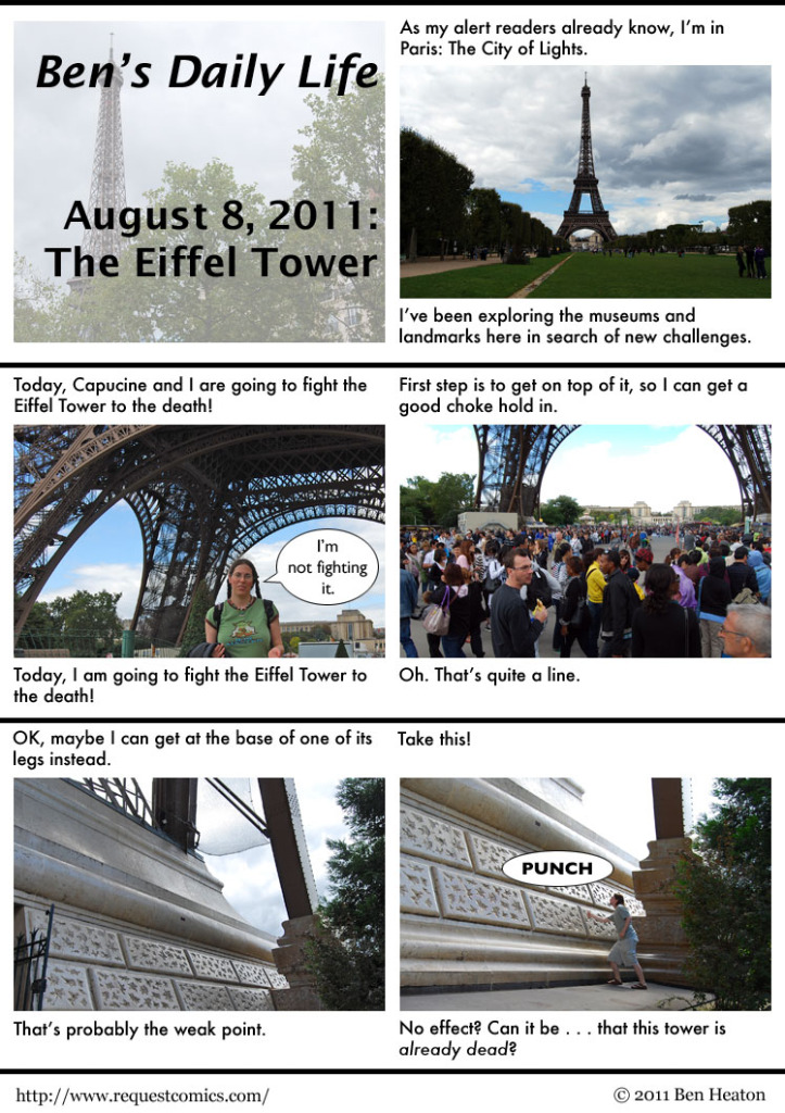 Ben's Daily Life: The Eiffel Tower comic