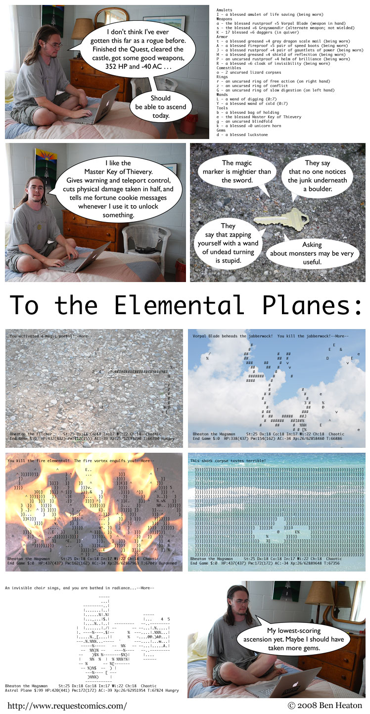 Elemental Planes comic