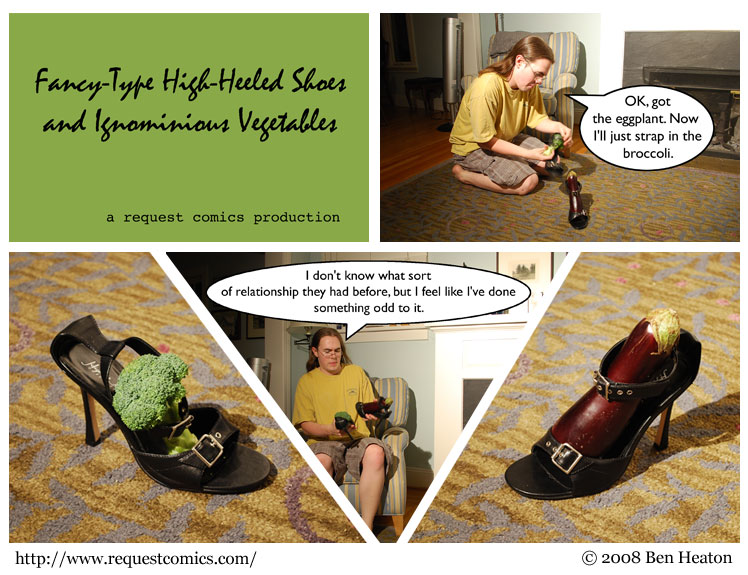 Fancy-Type High-Heeled Shoes and Ignominious Vegetables comic