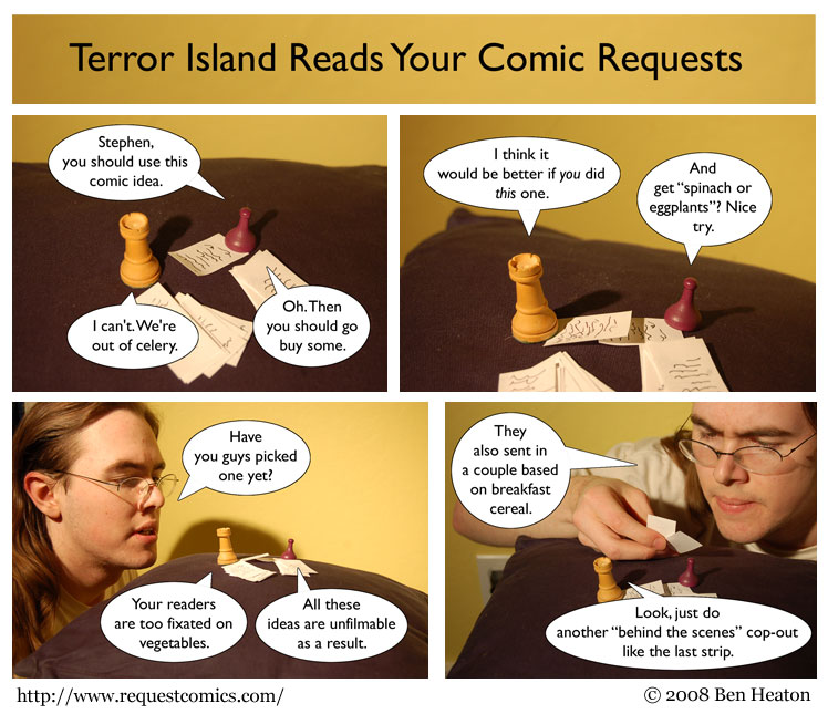 Terror Island Reads Your Comic Requests comic